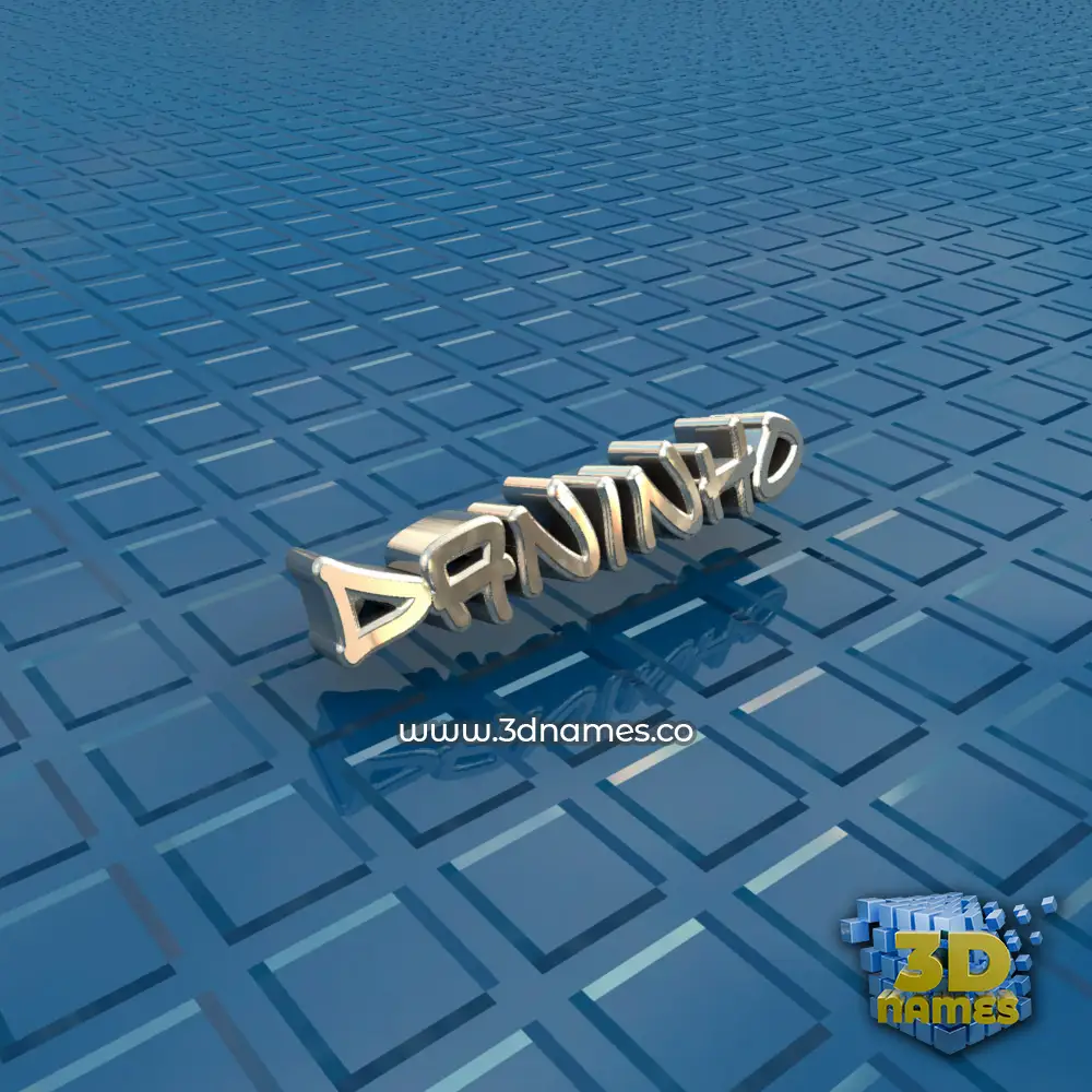 daninho in Blue Bling style - 3D name wallpaper