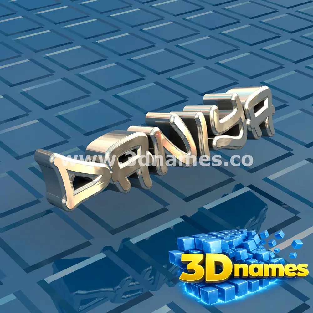 daniya in Blue Bling style - 3D name wallpaper