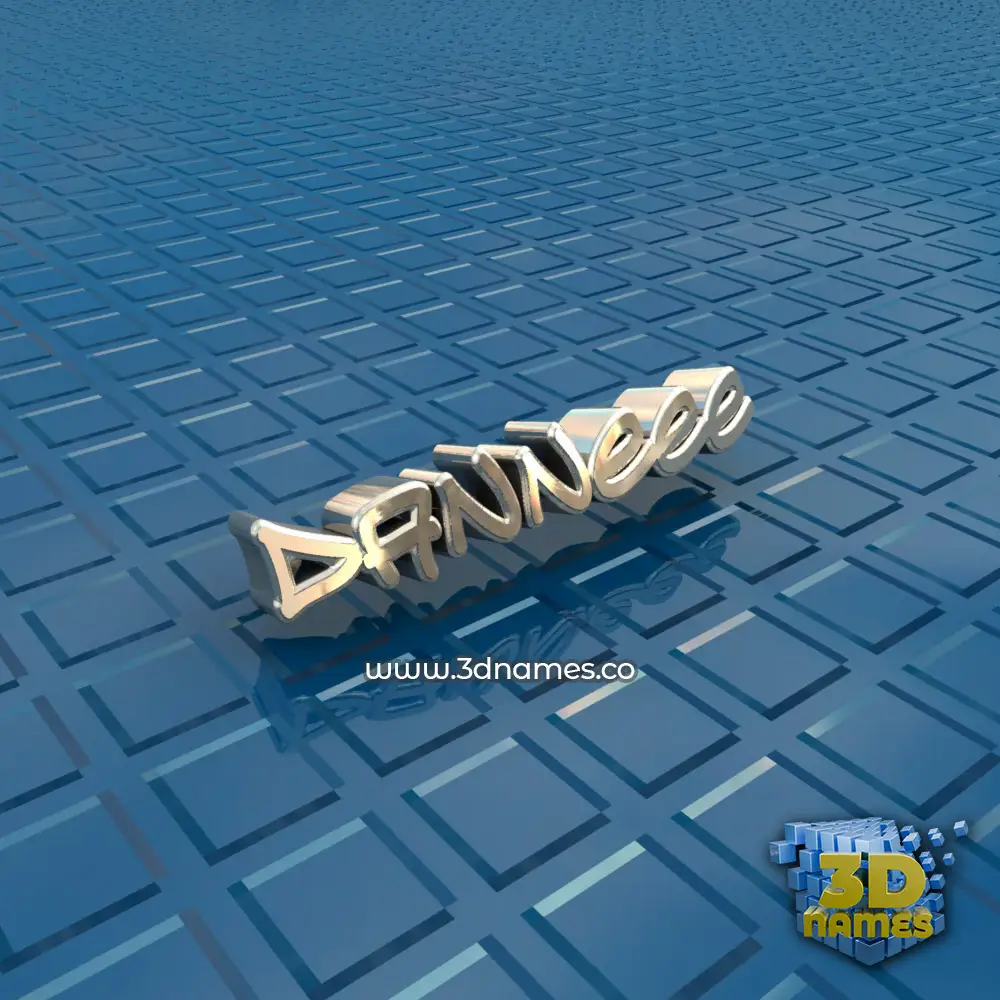 danneee in Blue Bling style - 3D name wallpaper