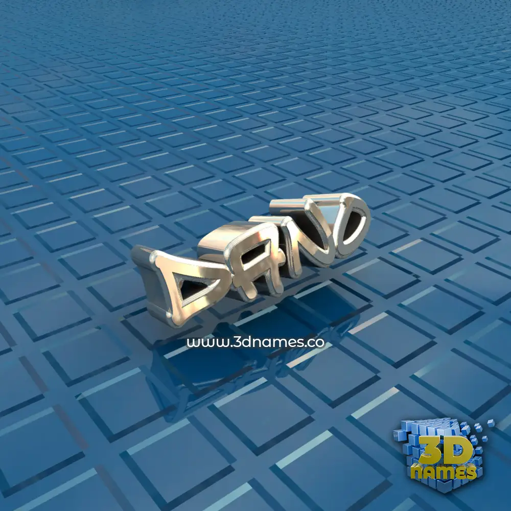 dano in Blue Bling style - 3D name wallpaper
