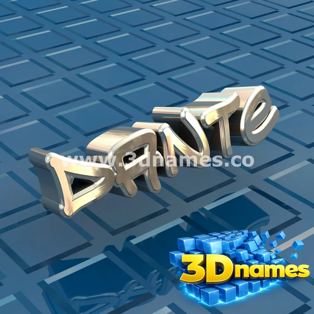 dante in Blue Bling style - 3D name wallpaper