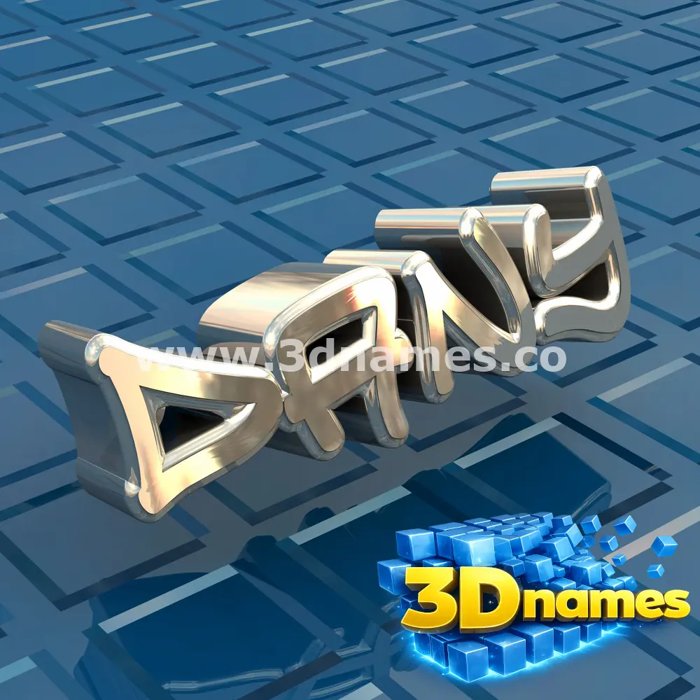 dany in Blue Bling style - 3D name wallpaper