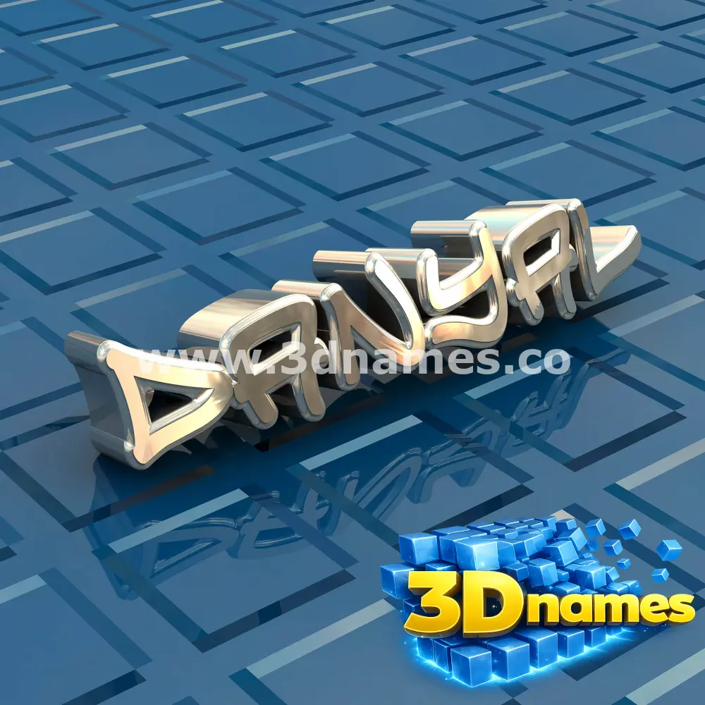 danyal in Blue Bling style - 3D name wallpaper