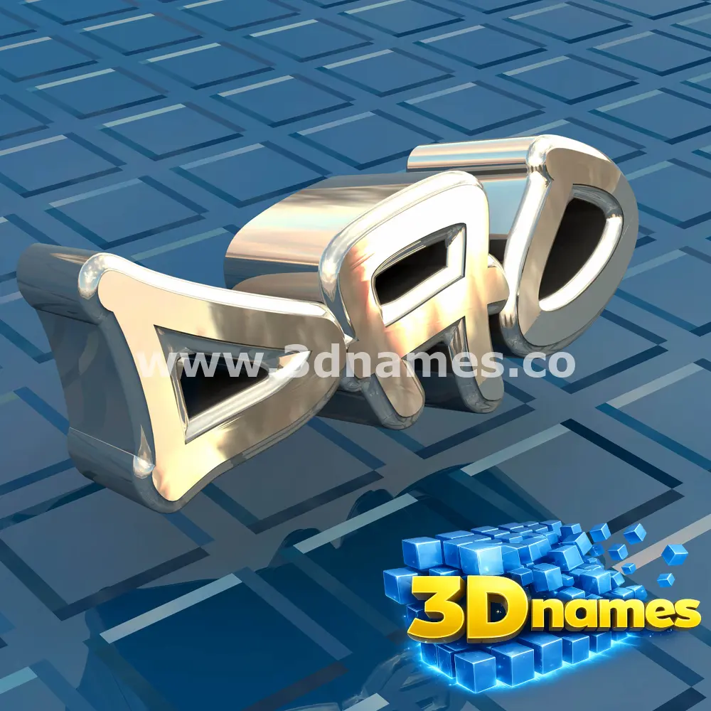 dao in Blue Bling style - 3D name wallpaper