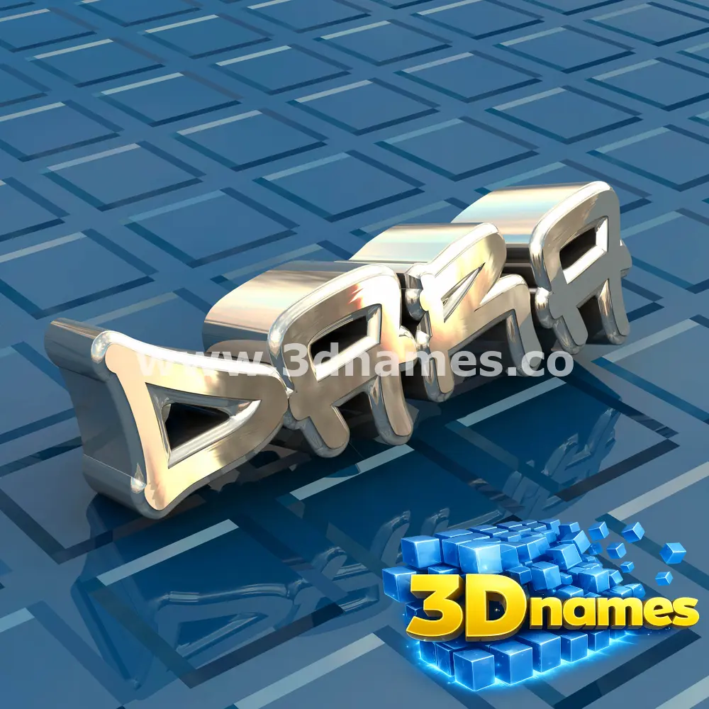 dara in Blue Bling style - 3D name wallpaper