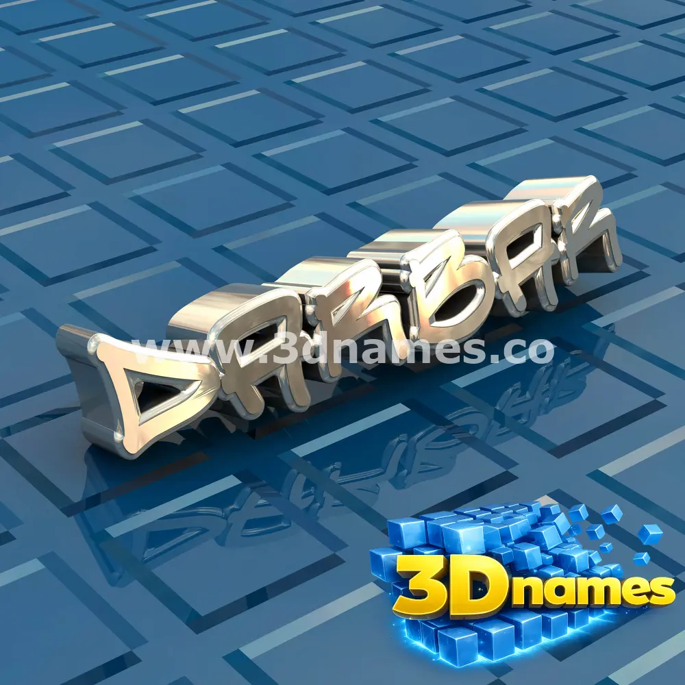 darbar in Blue Bling style - 3D name wallpaper
