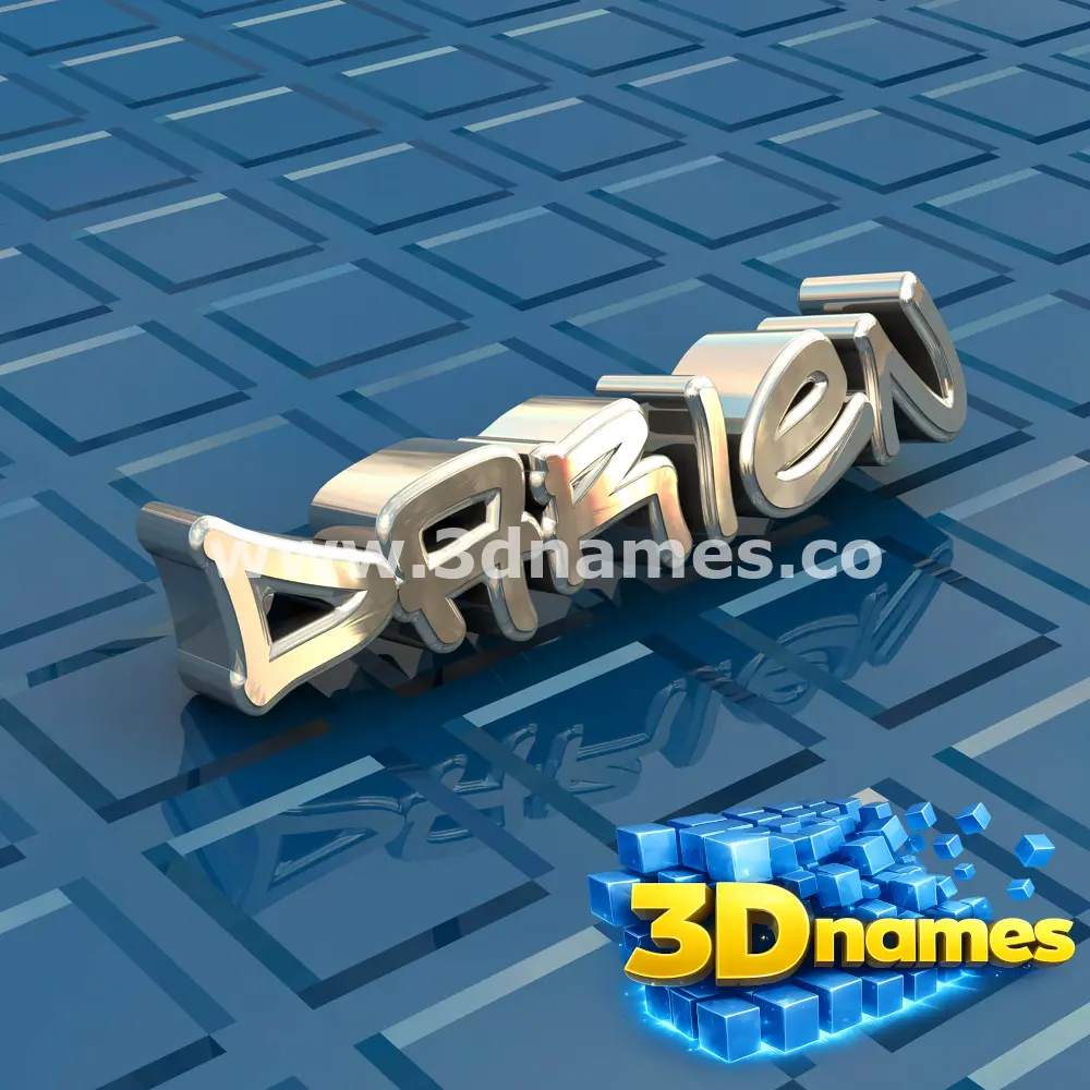 darien in Blue Bling style - 3D name wallpaper