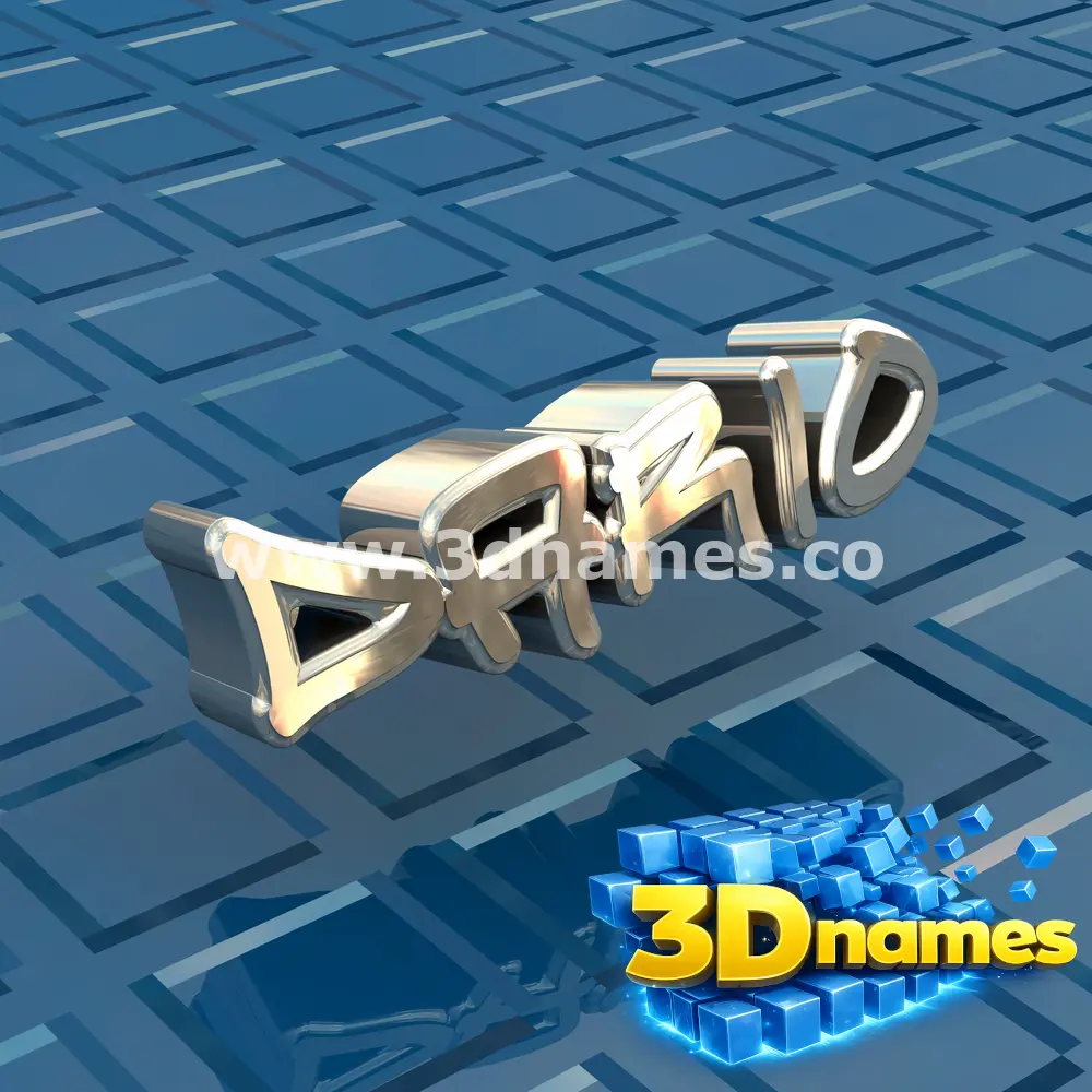 dario in Blue Bling style - 3D name wallpaper
