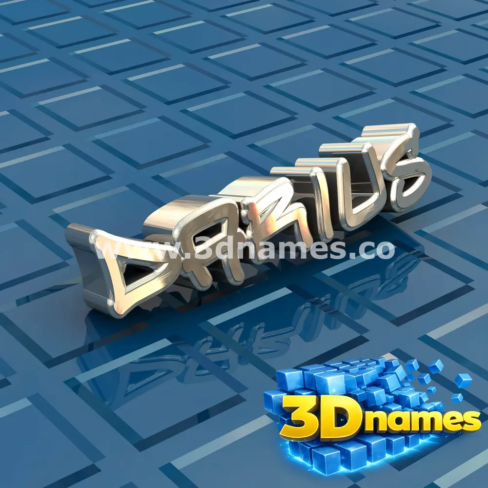 darius in Blue Bling style - 3D name wallpaper