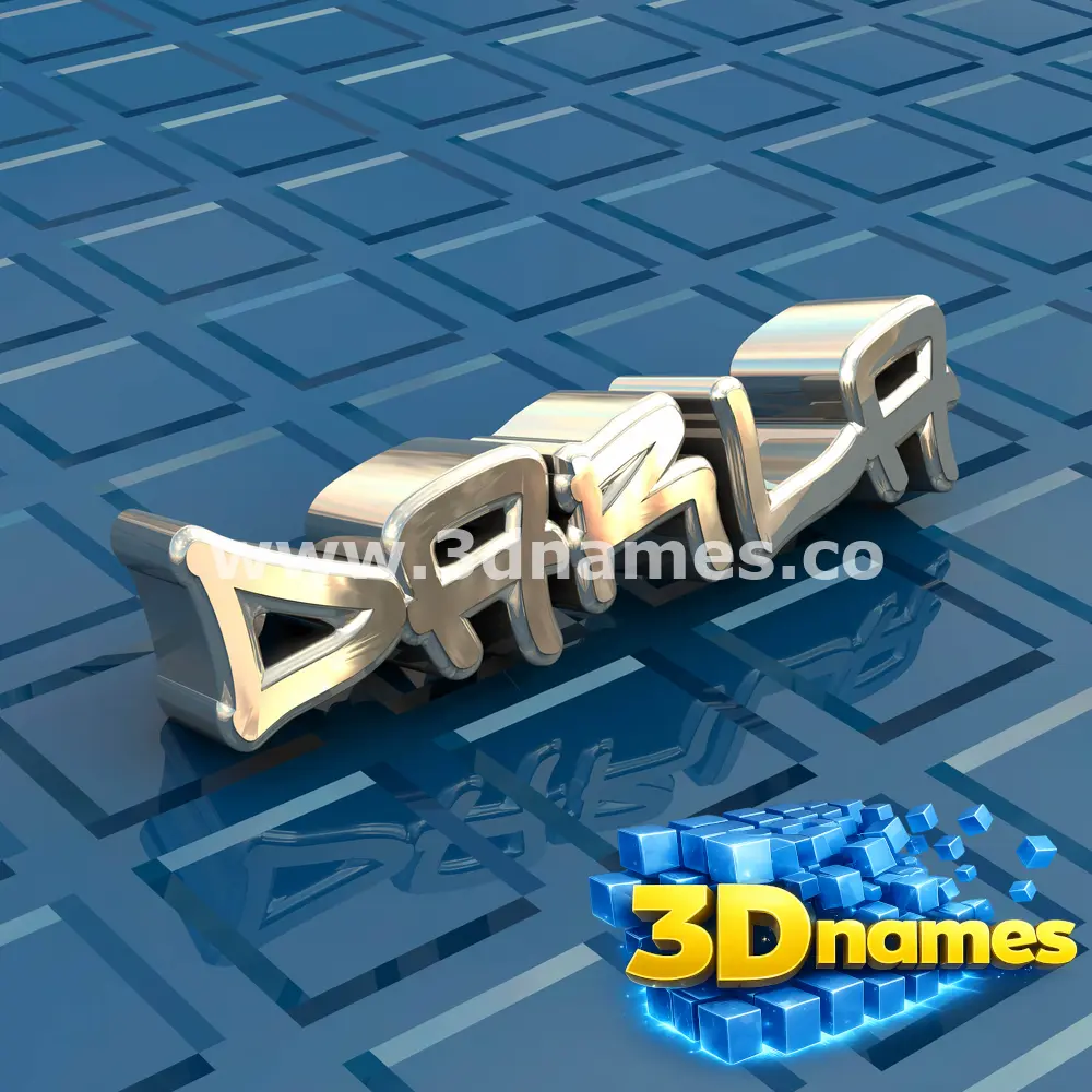 darla in Blue Bling style - 3D name wallpaper