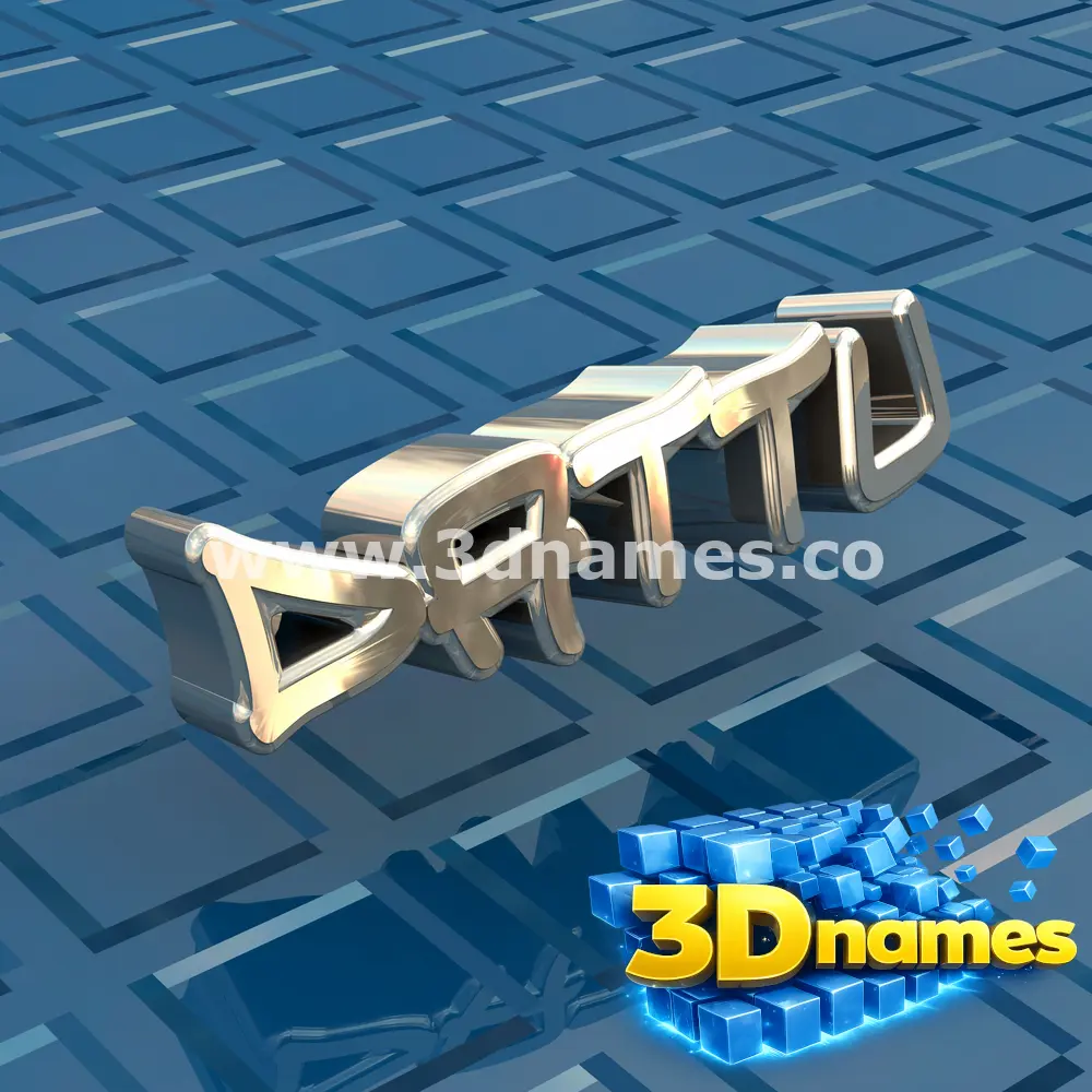 dattu in Blue Bling style - 3D name wallpaper