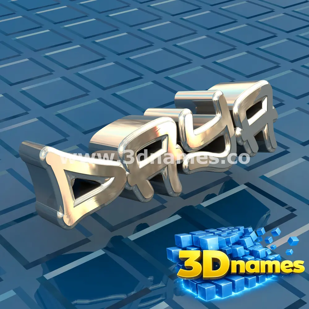 daya in Blue Bling style - 3D name wallpaper