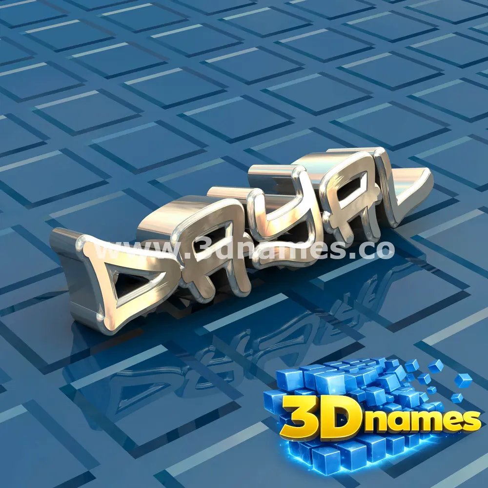 dayal in Blue Bling style - 3D name wallpaper
