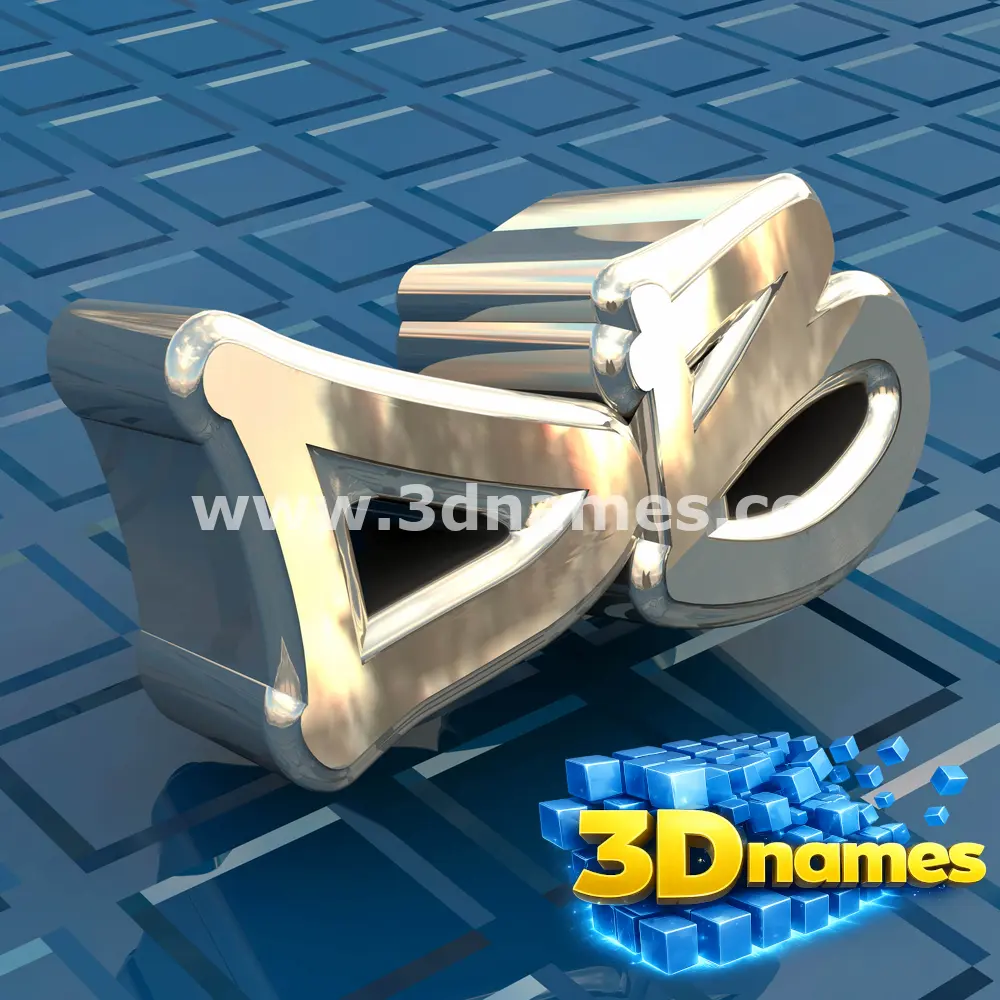 db in Blue Bling style - 3D name wallpaper