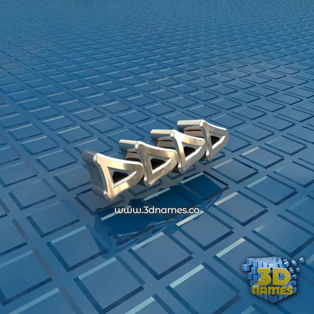 dddd in Blue Bling style - 3D name wallpaper