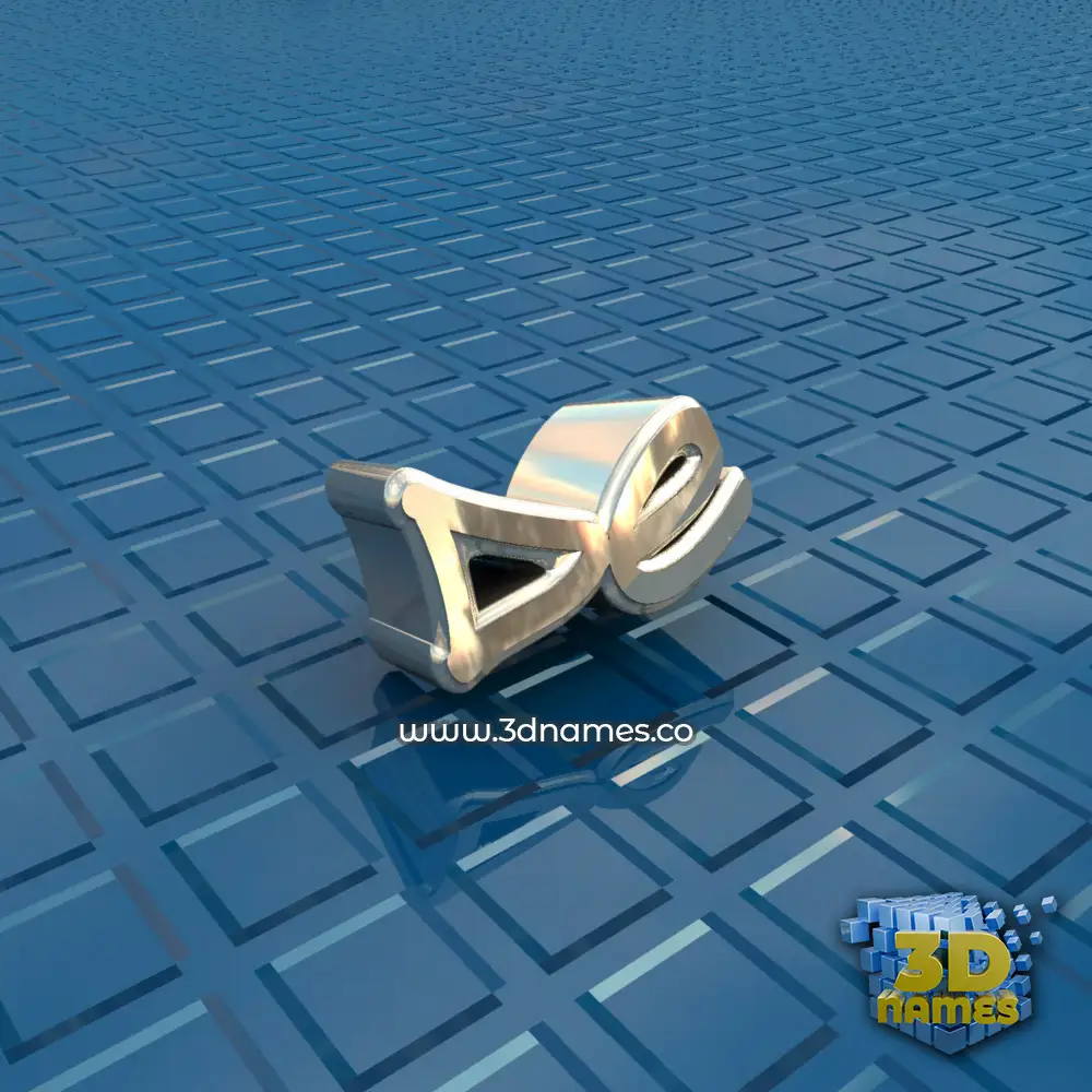 de in Blue Bling style - 3D name wallpaper