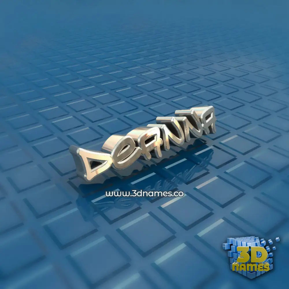 deanna in Blue Bling style - 3D name wallpaper