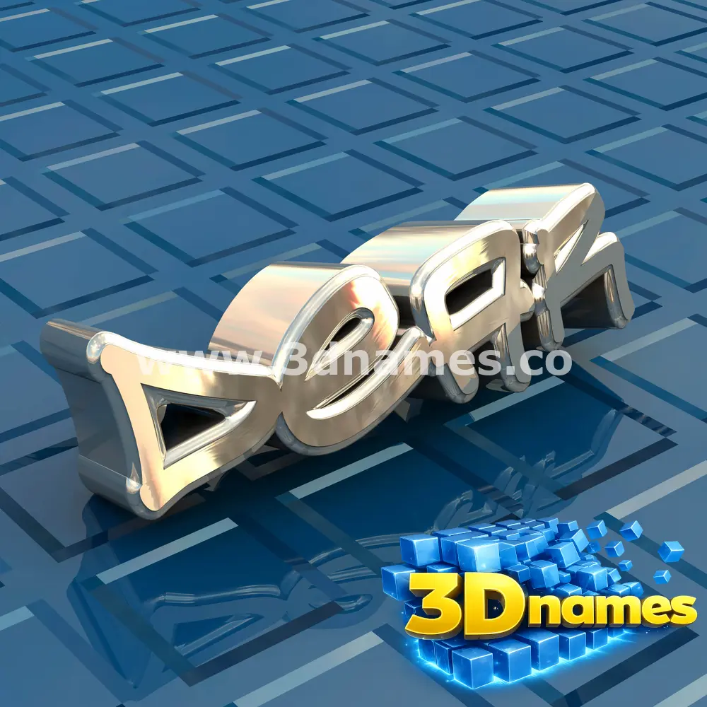 dear in Blue Bling style - 3D name wallpaper
