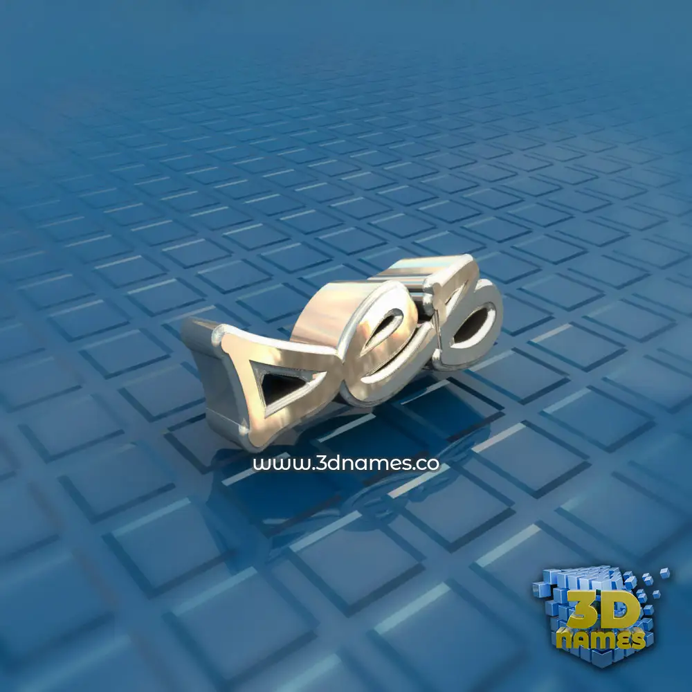 deb in Blue Bling style - 3D name wallpaper