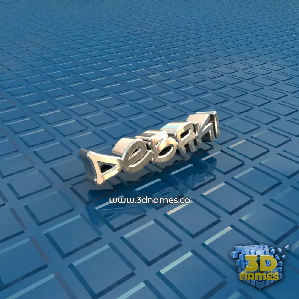 debaki in Blue Bling style - 3D name wallpaper