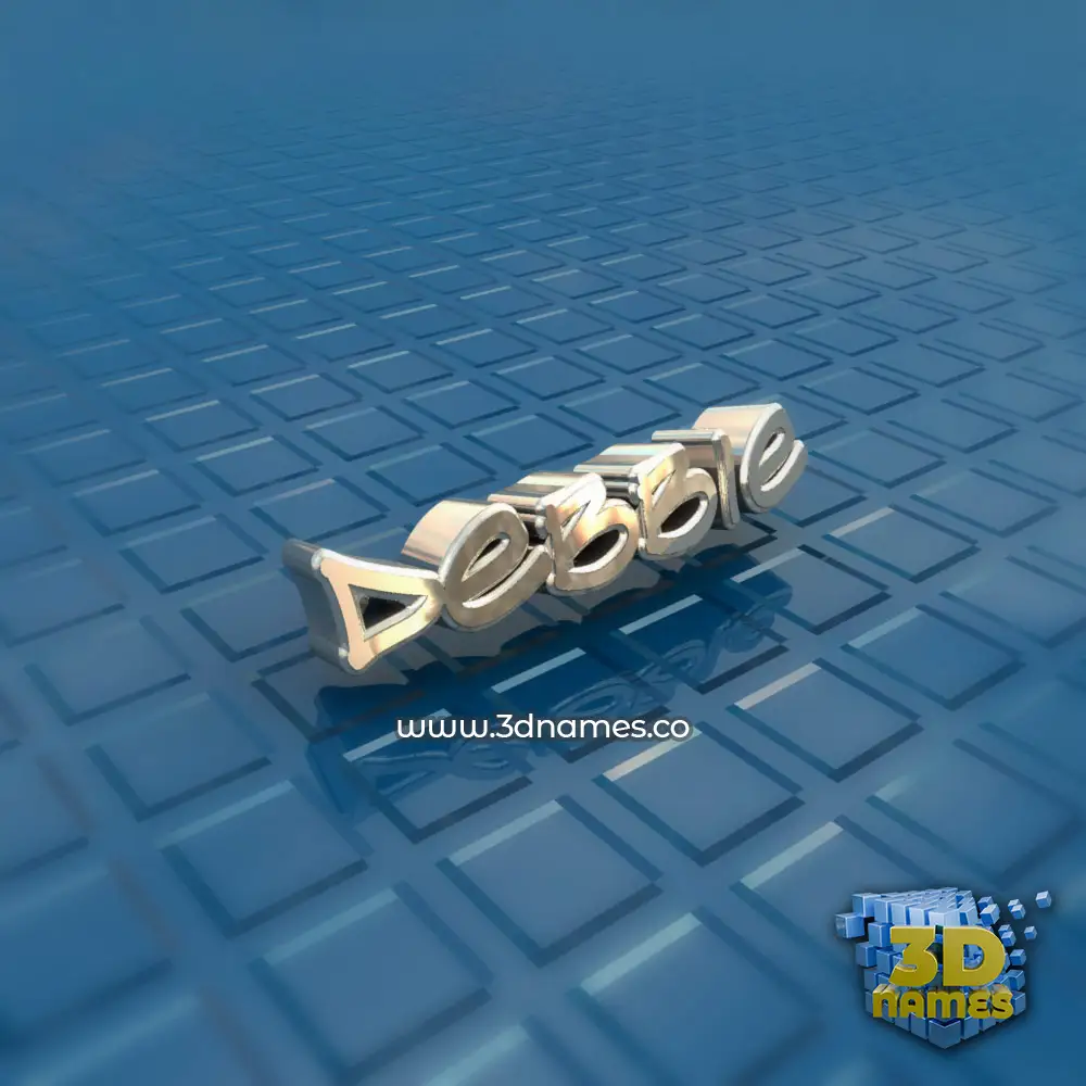 debbie in Blue Bling style - 3D name wallpaper