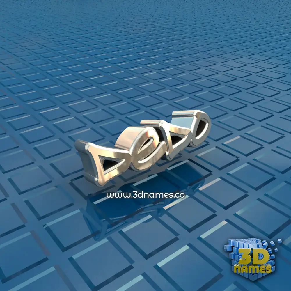 dedo in Blue Bling style - 3D name wallpaper