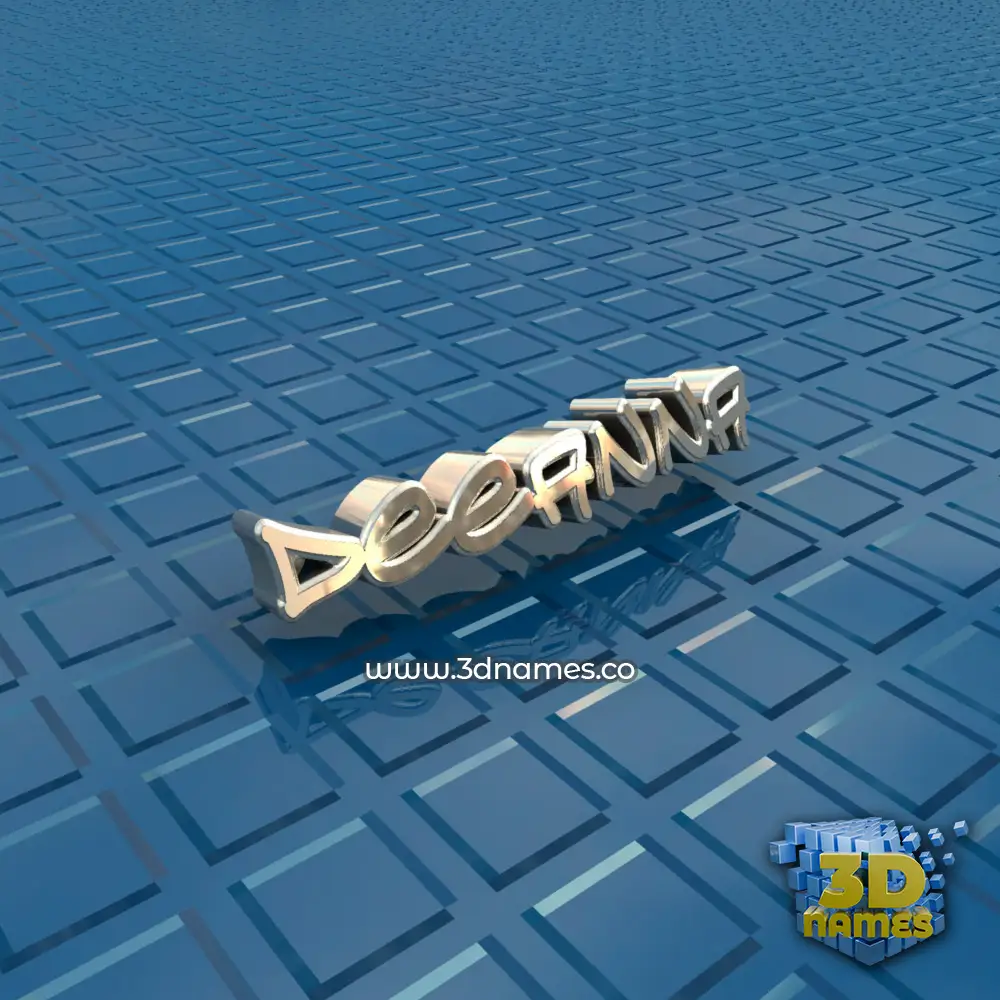 deeanna in Blue Bling style - 3D name wallpaper