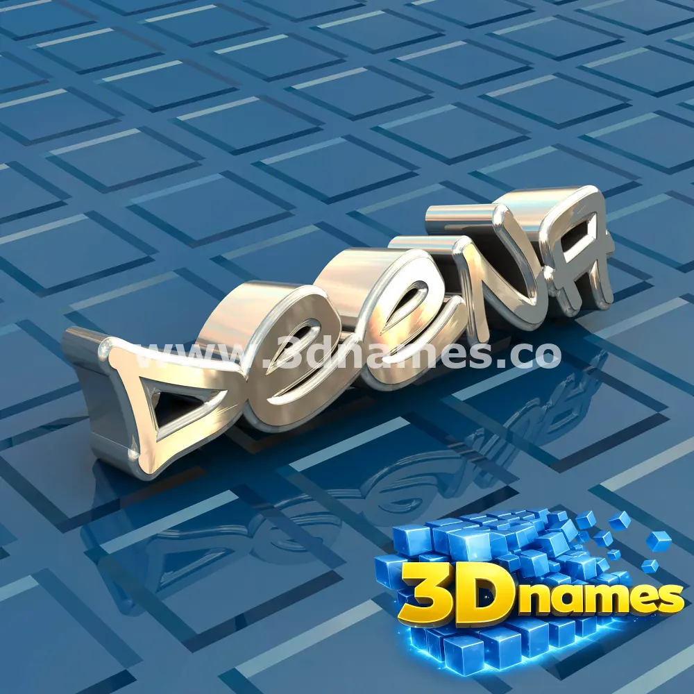 deena in Blue Bling style - 3D name wallpaper