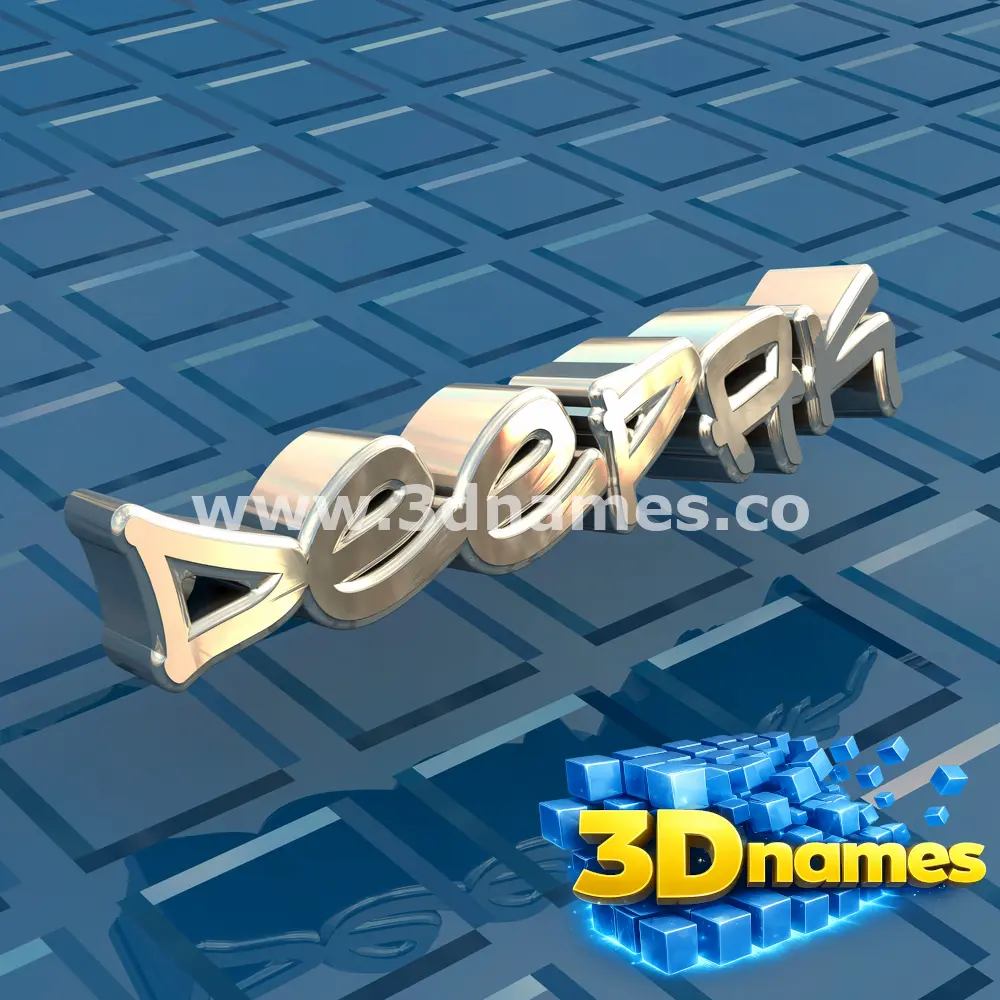 deepak in Blue Bling style - 3D name wallpaper