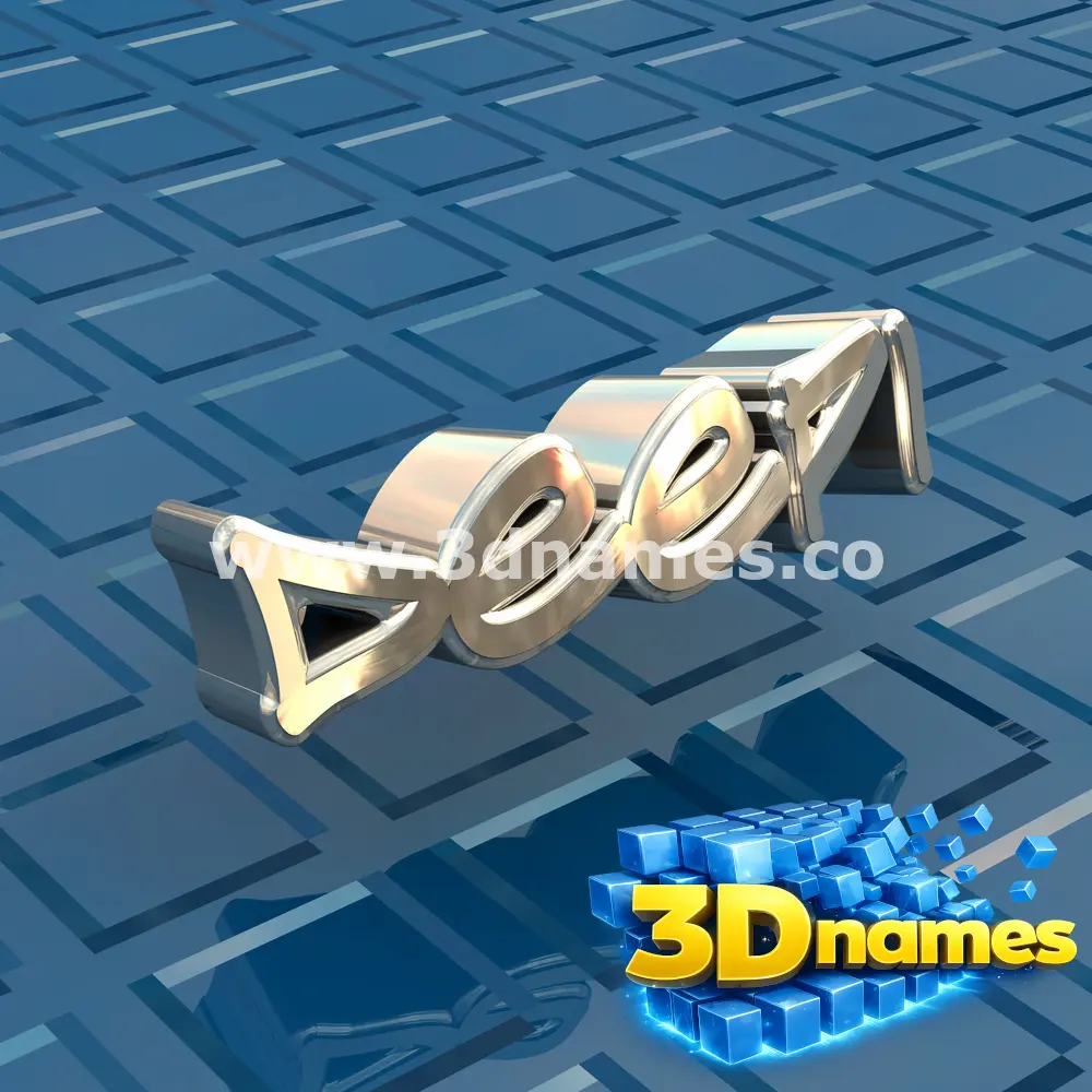 deepi in Blue Bling style - 3D name wallpaper