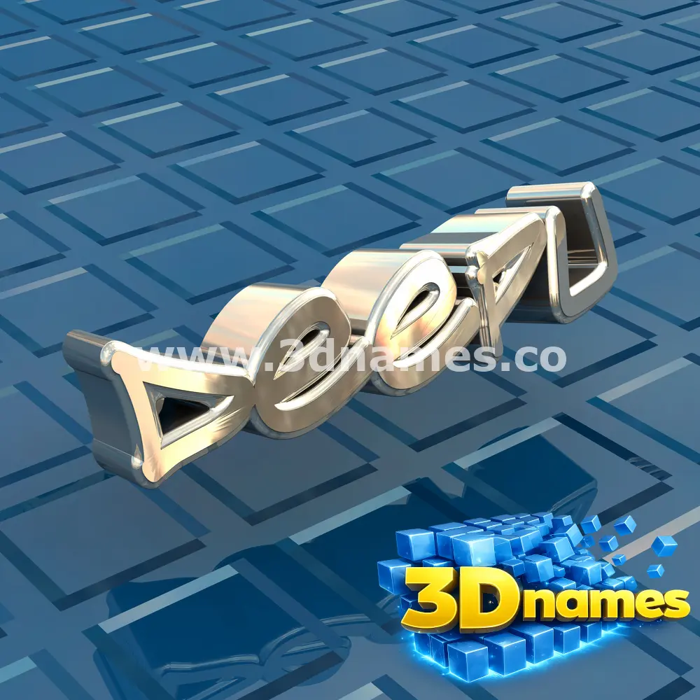 deepu in Blue Bling style - 3D name wallpaper
