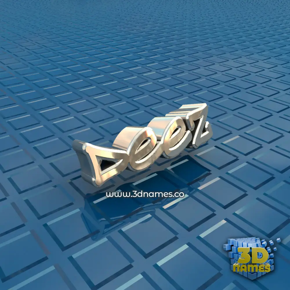 deez in Blue Bling style - 3D name wallpaper