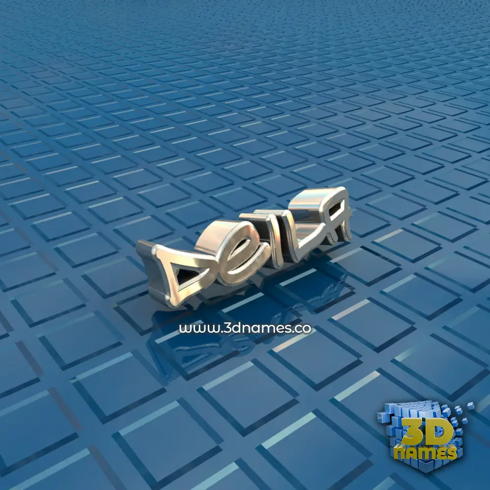 deila in Blue Bling style - 3D name wallpaper