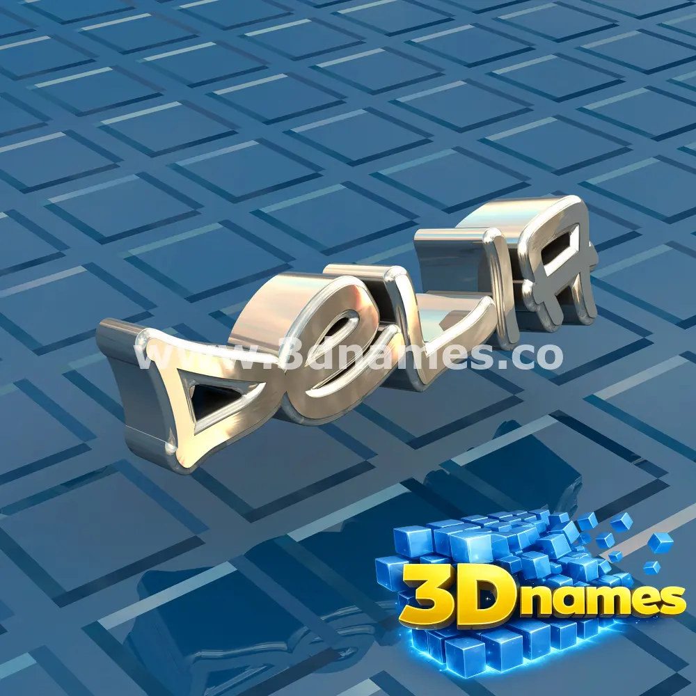 delia in Blue Bling style - 3D name wallpaper