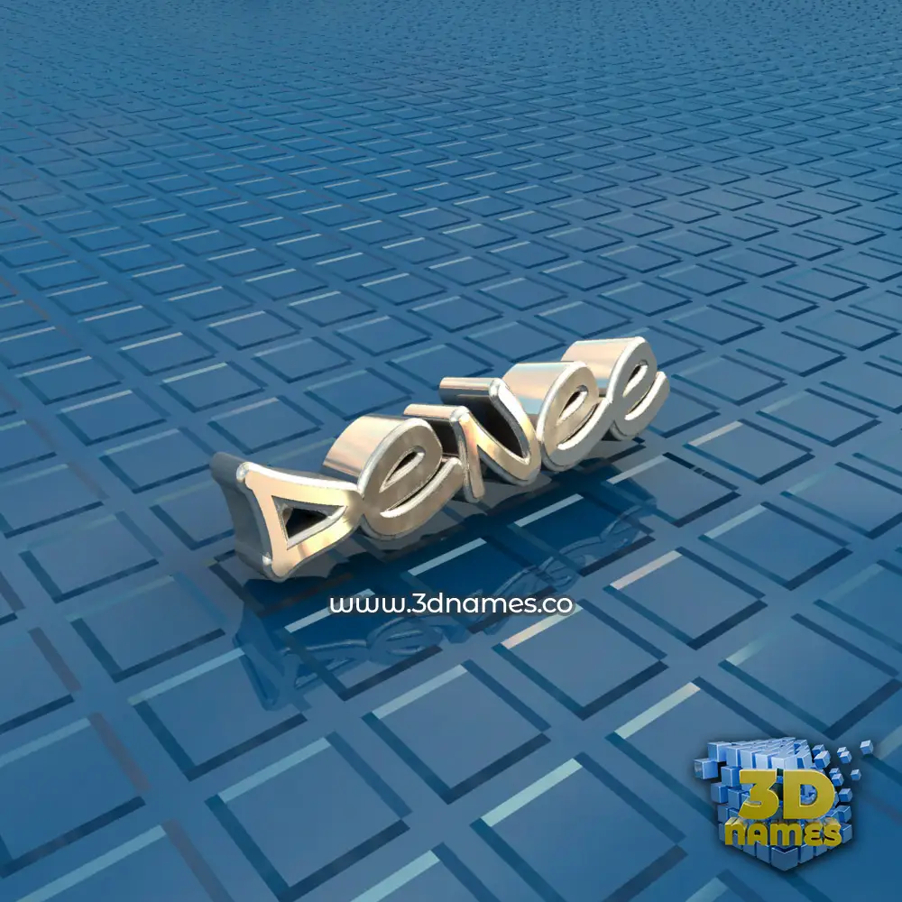 denee in Blue Bling style - 3D name wallpaper