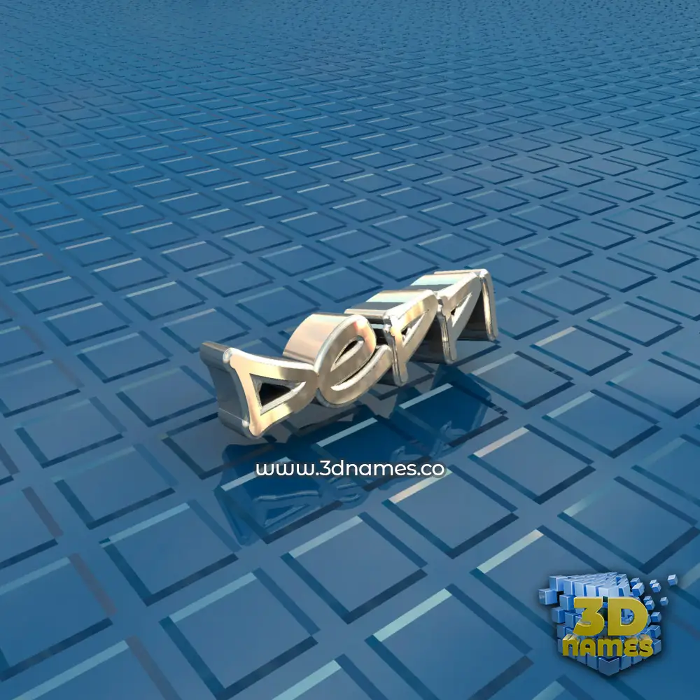 deppi in Blue Bling style - 3D name wallpaper