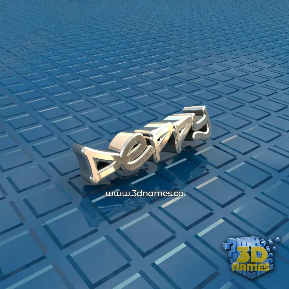 deppy in Blue Bling style - 3D name wallpaper