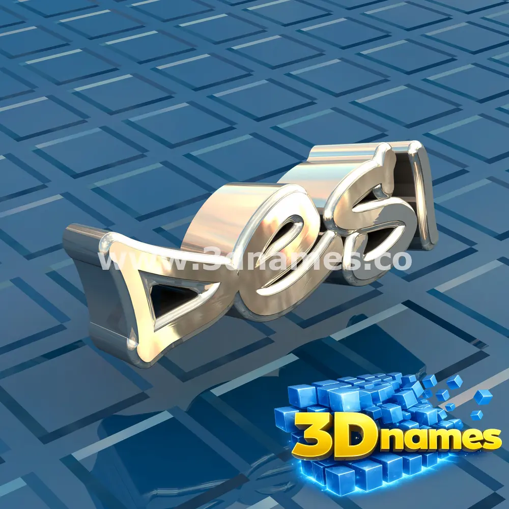 desi in Blue Bling style - 3D name wallpaper