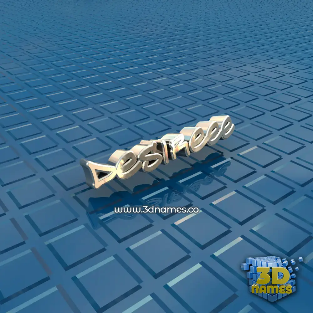 desireee in Blue Bling style - 3D name wallpaper