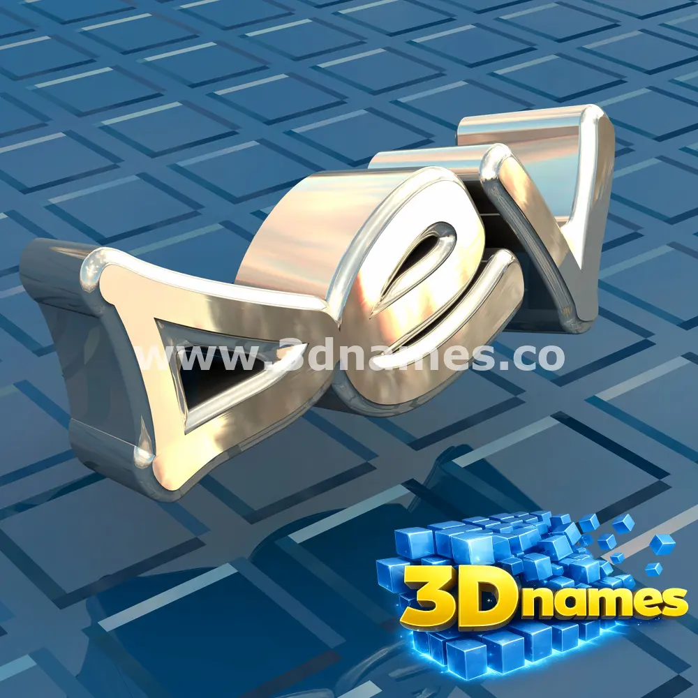 dev in Blue Bling style - 3D name wallpaper