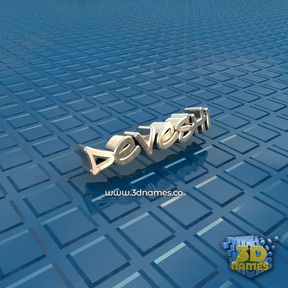 deveshi in Blue Bling style - 3D name wallpaper