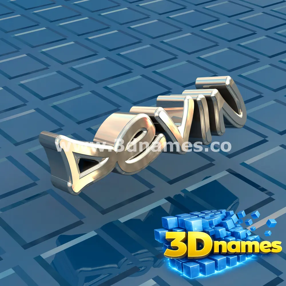 devin in Blue Bling style - 3D name wallpaper