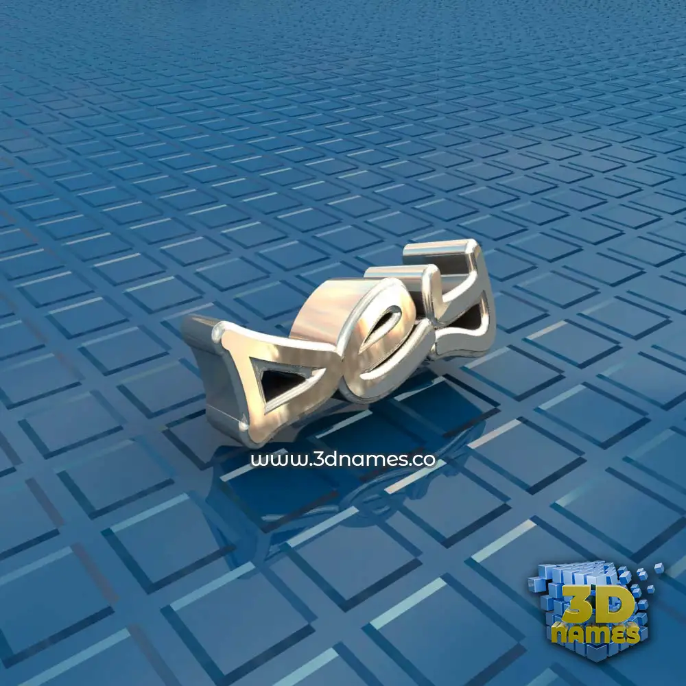 dey in Blue Bling style - 3D name wallpaper