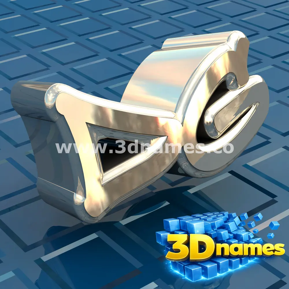 dg in Blue Bling style - 3D name wallpaper
