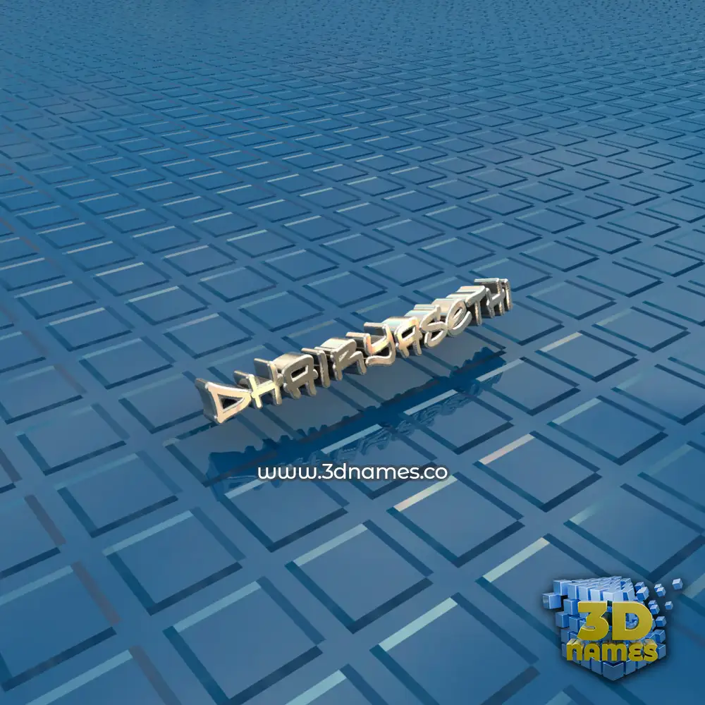 dhairyasethi in Blue Bling style - 3D name wallpaper