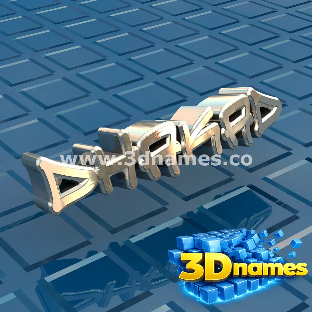 dhakad in Blue Bling style - 3D name wallpaper