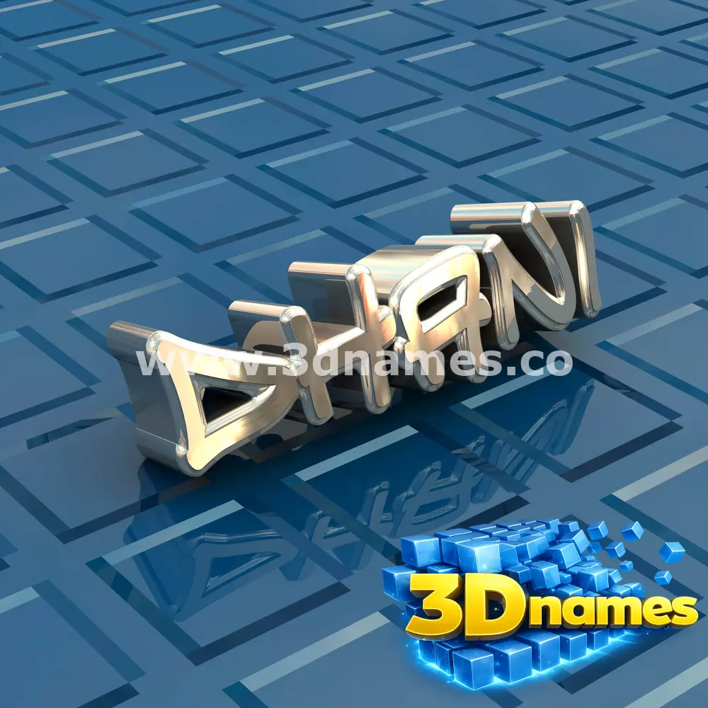 dhani in Blue Bling style - 3D name wallpaper