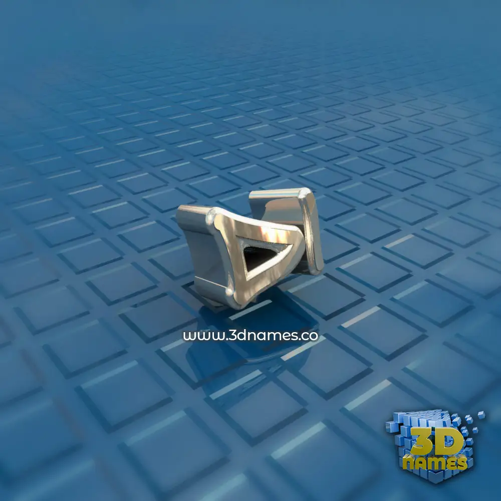 di in Blue Bling style - 3D name wallpaper