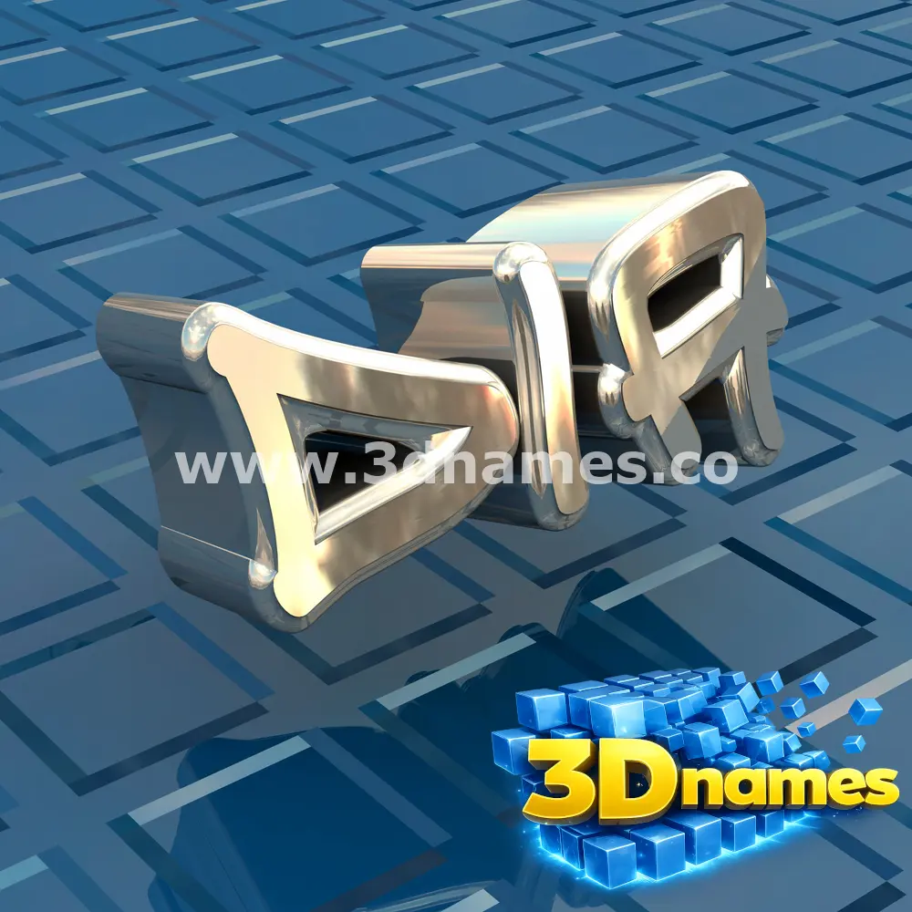 dia in Blue Bling style - 3D name wallpaper