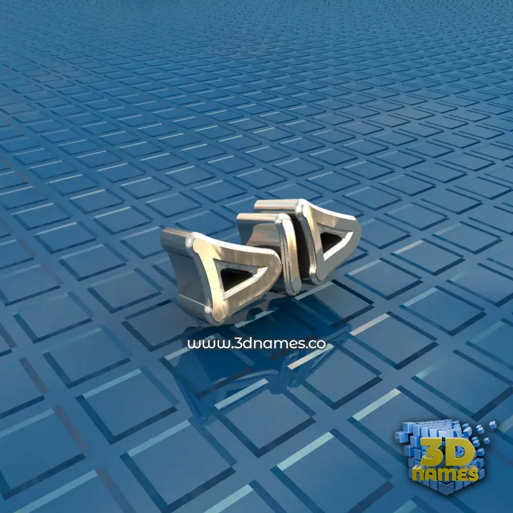 did in Blue Bling style - 3D name wallpaper